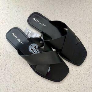 West Loop Black Sandals